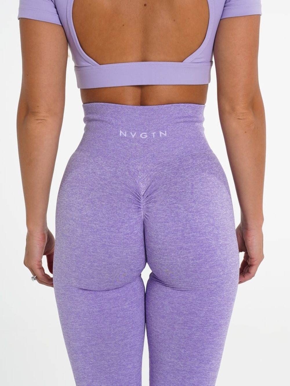NVGTN Lilac High-Waist Scrunch Seamless Leggings